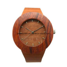 A qualidade por atacado Handcraft o relógio de pulso de madeira com logotipo feito sob encomenda